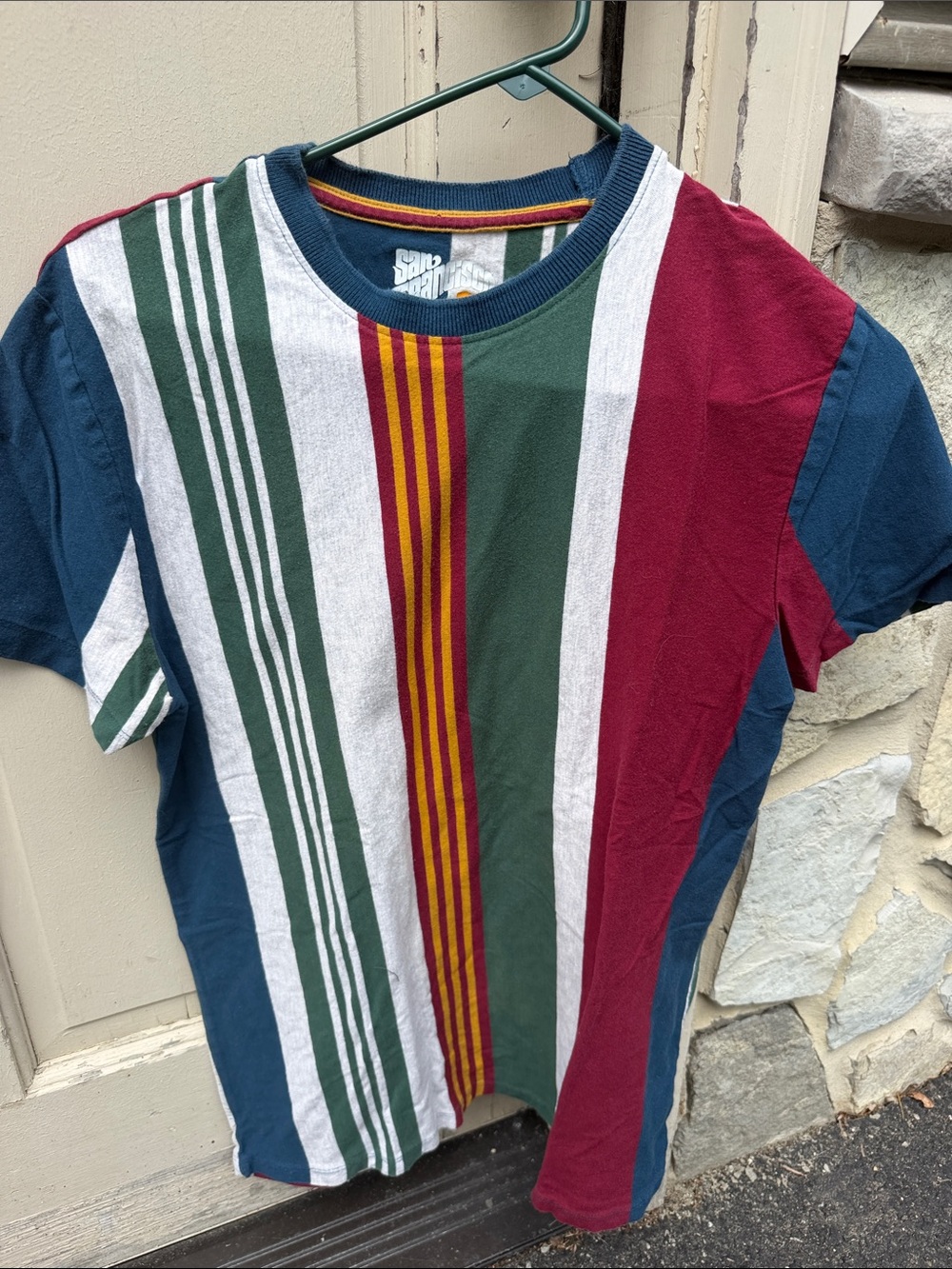 Striped Multi-Color Short Sleeve Tee